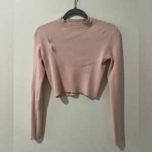 Pink cotton sweater from Brandy Melville